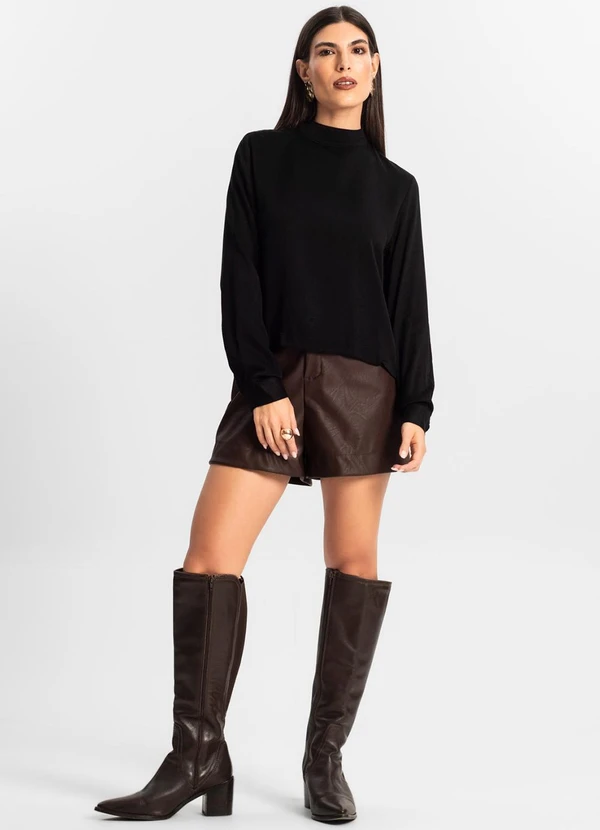 Endless - Blusa Feminina Manga Longa Preto 3