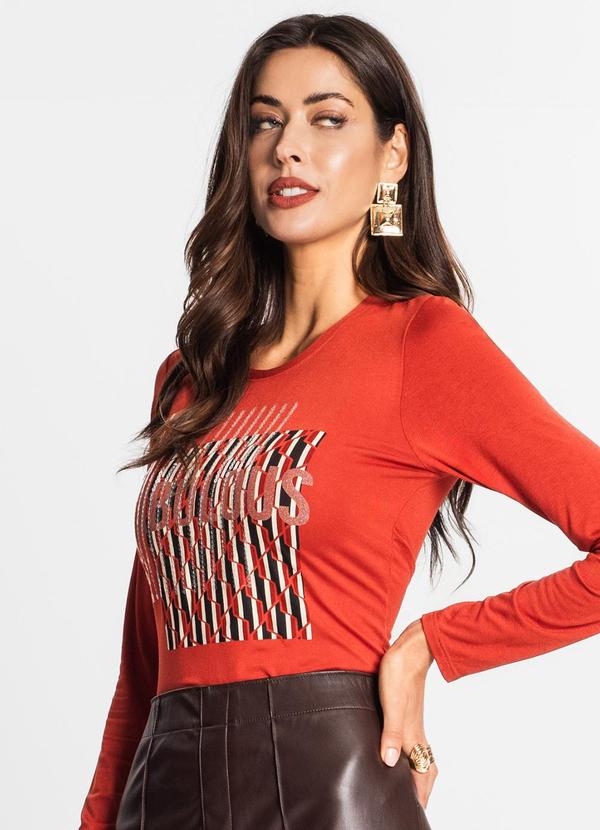 Endless - Blusa Feminina Manga Longa Laranja