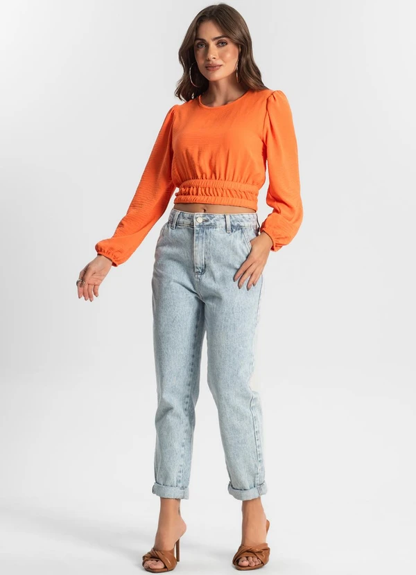 Endless - Blusa Feminina Manga Longa Laranja 3