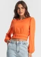 Endless - Blusa Feminina Manga Longa Vermelho - variação: Laranja