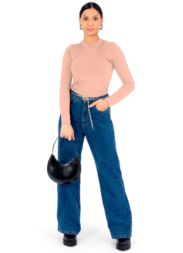 Cobertura - Blusa Feminina Manga Longa Marrom 2