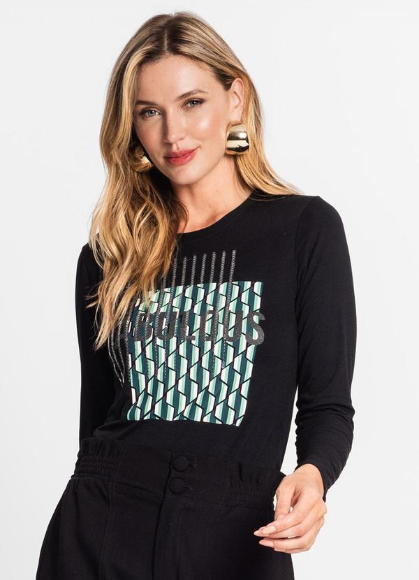 Endless - Blusa Feminina Manga Longa Preto