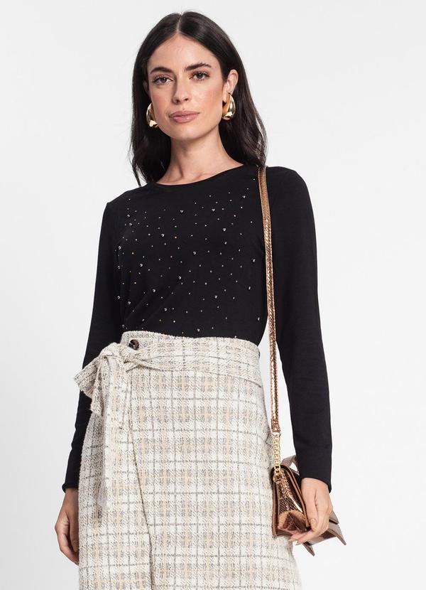 Endless - Blusa Feminina Manga Longa Preto