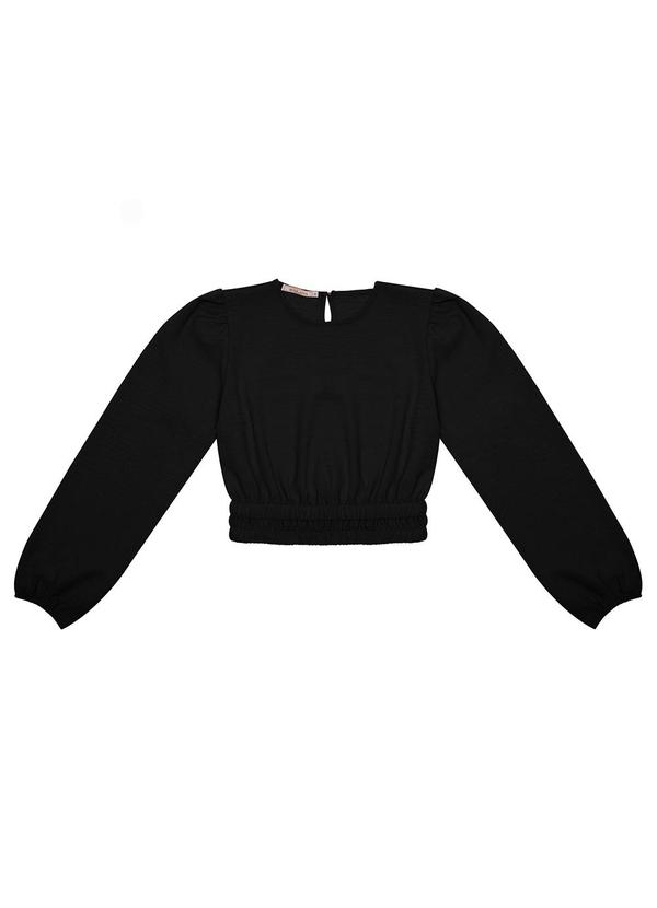 Endless - Blusa Feminina Manga Longa Preto
