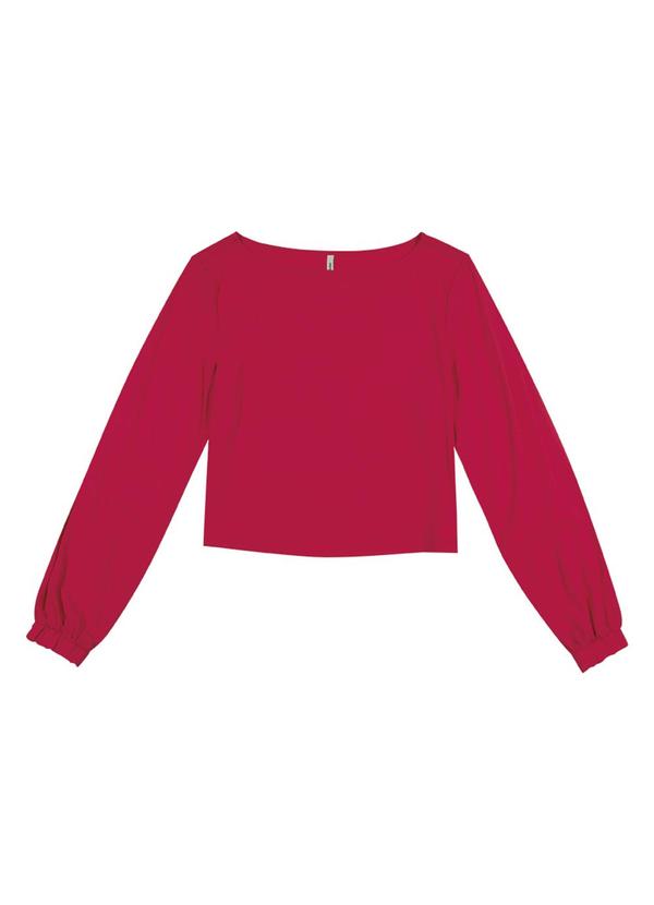 Habana - Blusa Feminina Manga Longa Rosa