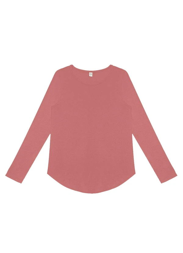 Rovitex - Blusa Feminina Manga Longa Rosa 4