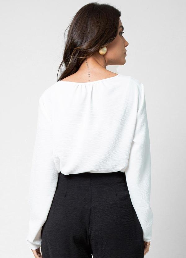 Rovitex - Blusa Feminina Manga Longa Rovitex Bege 2