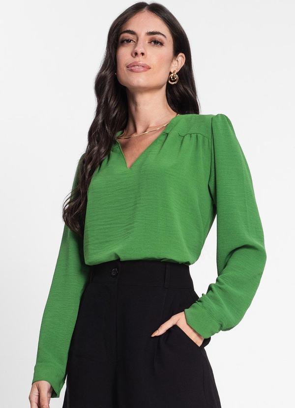 Rovitex - Blusa Feminina Manga Longa Rovitex Verde