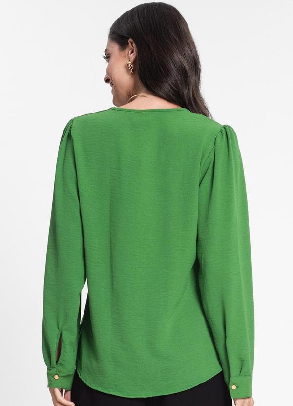 Rovitex - Blusa Feminina Manga Longa Rovitex Verde 2