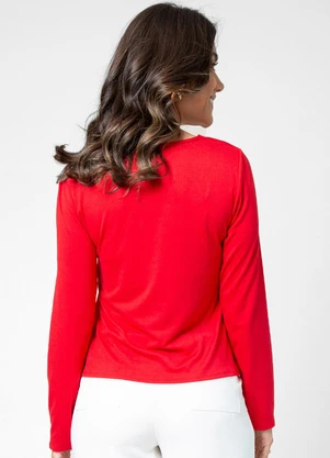 Blusa Feminina Manga Longa Rovitex (Vermelho) - ROVITEX