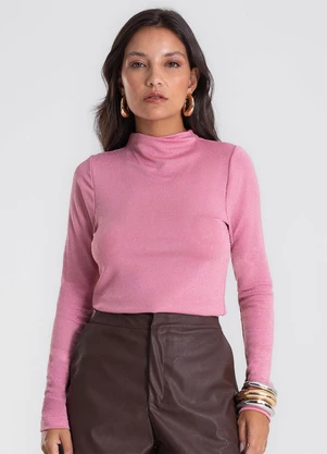 Endless - Blusa Feminina Manga Longa Shine Rosa - ENDLESS