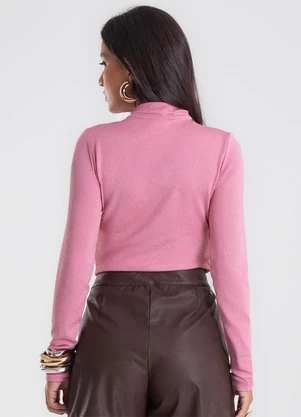Endless - Blusa Feminina Manga Longa Shine Rosa - ENDLESS