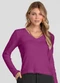 Dianna - Blusa Feminina Manga Longa Tricot Felpudo Roxo - variação: Roxo