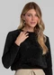 Dianna - Blusa Feminina Manga Longa Tricot Shine Vermelho - variação: Preto