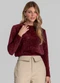 Dianna - Blusa Feminina Manga Longa Tricot Shine Vermelho - variação: Vermelho