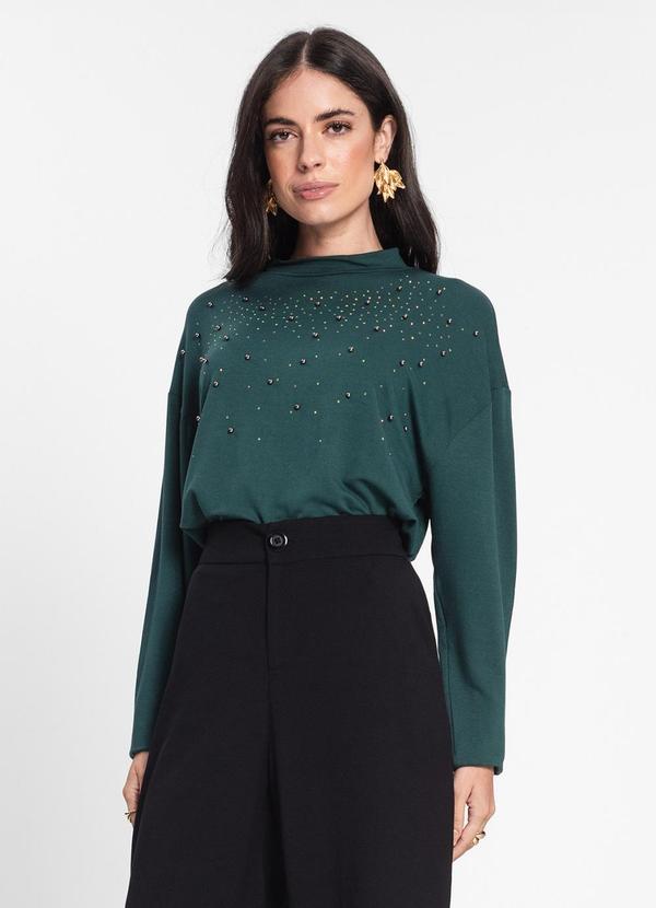 Endless - Blusa Feminina Manga Longa Verde