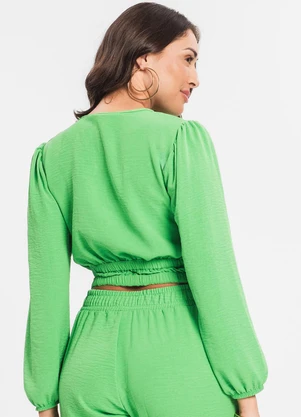 Endless - Blusa Feminina Manga Longa Verde - ENDLESS