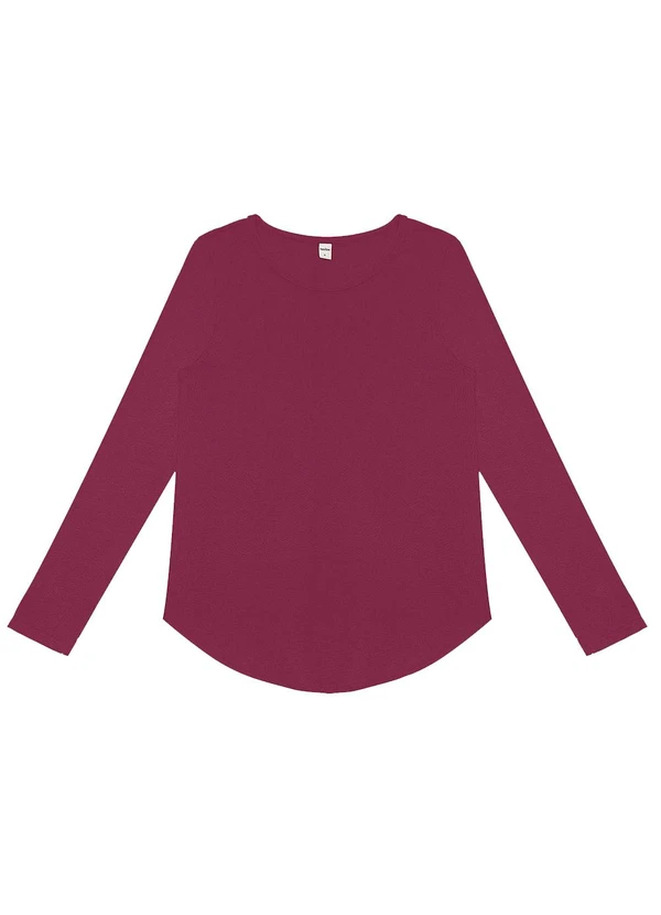 Rovitex - Blusa Feminina Manga Longa Vermelho 4