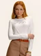 Endless - Blusa Feminina Manga Longa Viscose Bege - variação: Bege