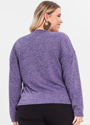 Rovitex - Blusa Feminina Plus Infinita Cor Roxo - ROVITEX