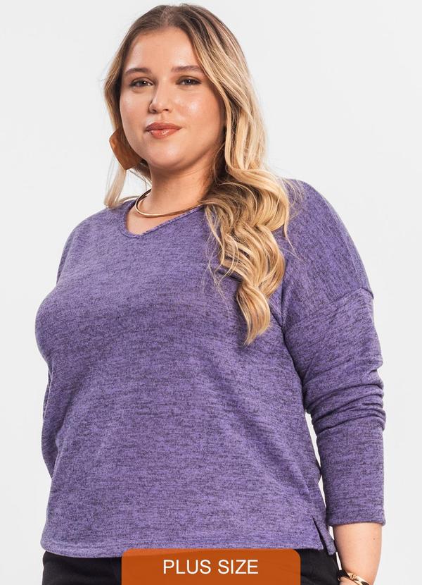 Rovitex - Blusa Feminina Plus Infinita Cor Roxo