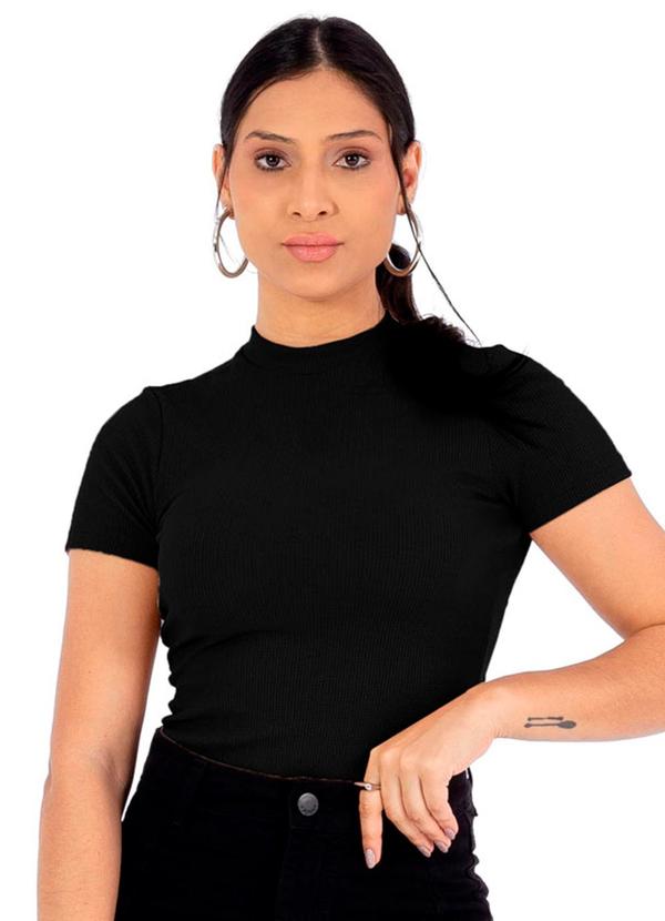 Cobertura - Blusa Feminina Ribana Termal Feminino Preto