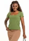 Cobertura - Blusa Feminina Terracota - variação: Verde