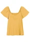 Marialícia - Blusa Feminino Adulto Rosa - variação: Amarelo