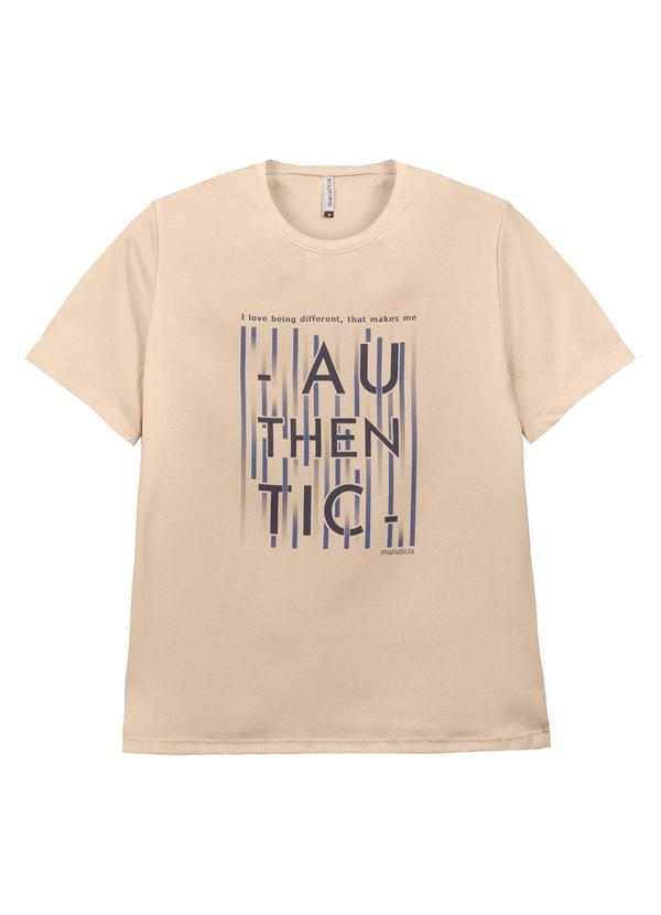 Marialícia - Blusa Feminino Adulto Bege