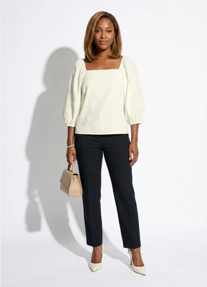 Marialícia - Blusa Feminino Adulto Bege - MARIALÍCIA