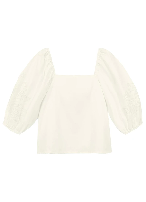 Marialícia - Blusa Feminino Adulto Bege 1