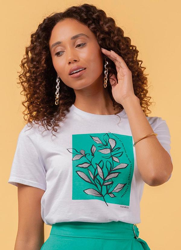 Marialícia - Blusa Feminino Adulto Branco