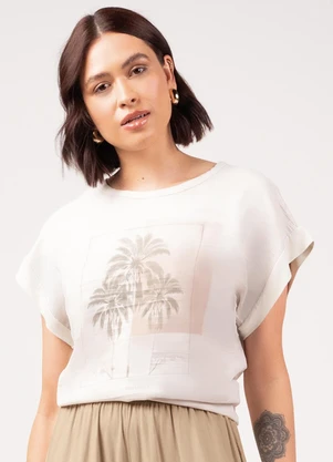 Marialícia - Blusa Feminino Adulto Cinza - MARIALÍCIA