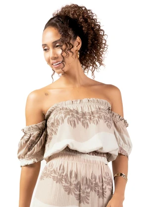 Marialícia - Blusa Feminino Adulto Laranja - MARIALÍCIA