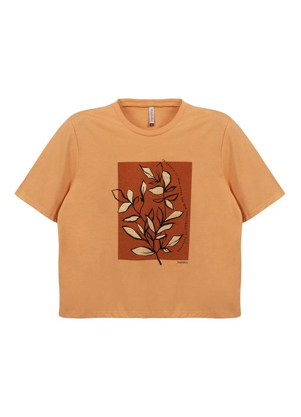 Marialícia - Blusa Feminino Adulto Laranja