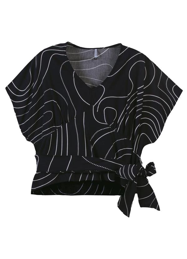 Marialícia - Blusa Feminino Adulto Preto