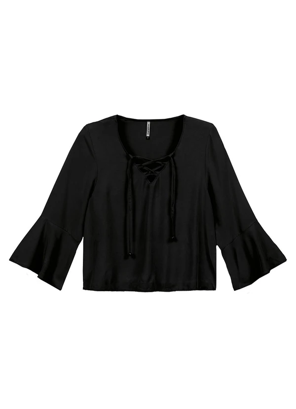 Marialícia - Blusa Feminino Adulto Preto