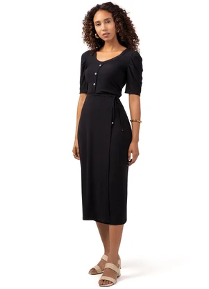 Marialícia - Blusa Feminino Adulto Preto - MARIALÍCIA