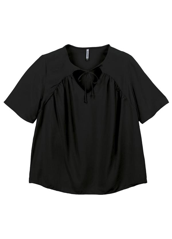 Marialícia - Blusa Feminino Adulto Preto