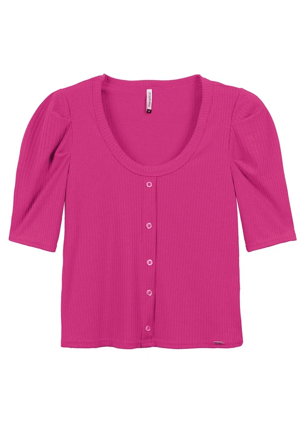 Marialícia - Blusa Feminino Adulto Rosa