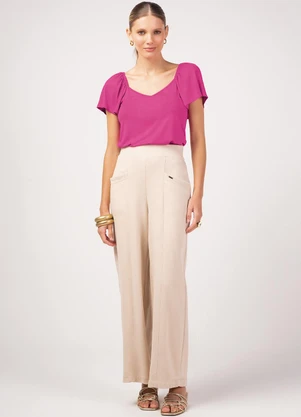 Marialícia - Blusa Feminino Adulto Rosa - MARIALÍCIA