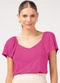 Marialícia - Blusa Feminino Adulto Rosa - variação: Rosa