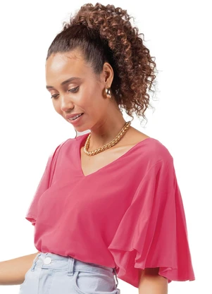 Marialícia - Blusa Feminino Adulto Rosa - MARIALÍCIA