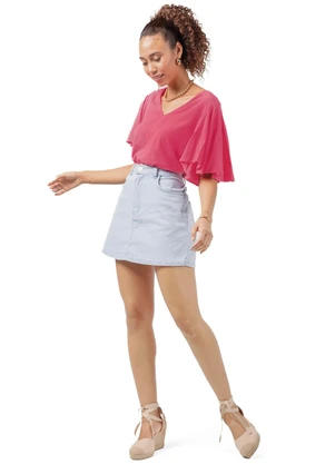 Marialícia - Blusa Feminino Adulto Rosa - MARIALÍCIA