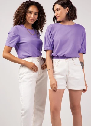 Marialícia - Blusa Feminino Adulto Roxo - MARIALÍCIA