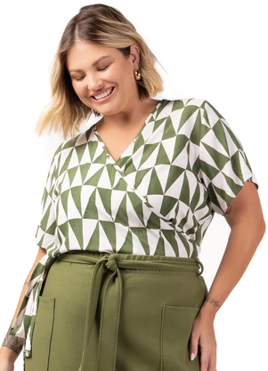 Marialícia - Blusa Feminino Adulto Verde - MARIALÍCIA
