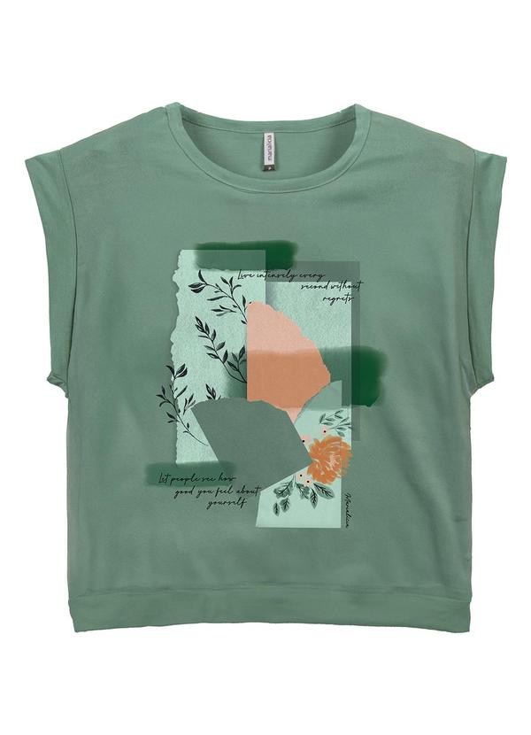 Marialícia - Blusa Feminino Adulto Verde