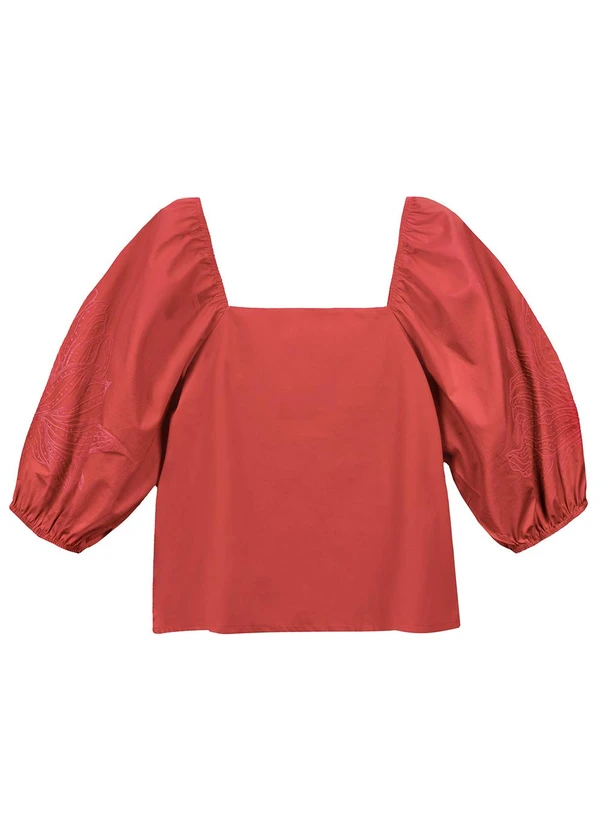 Marialícia - Blusa Feminino Adulto Vermelho 4