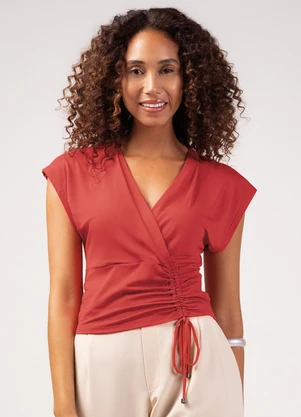 Marialícia - Blusa Feminino Adulto Vermelho - MARIALÍCIA