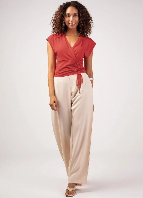 Marialícia - Blusa Feminino Adulto Vermelho 2